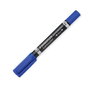Staedtler Lumocolor Duo Rotulador permanente azul con puntas de 0,6 mm y 0,9 mm