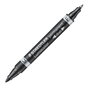 Staedtler Lumocolor Duo Rotulador permanente negro 0,6 mm y 0,9 mm
