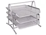 Q-connect KF00822 Bandeja sobremesa metálica rejilla plata 3 bandejas movibles 350x278x275 mm