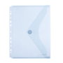OFFICE BOX Carpeta Sobre Classic A4+ Multitaladro Touch Cristal Azul