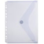 OFFICE BOX Carpeta Sobre Classic A4+ Multitaladro Touch Cristal Azul