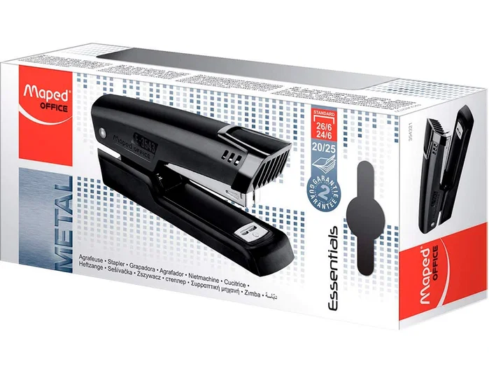 Maped Grapadora Sobremesa Essentials Metal Negro