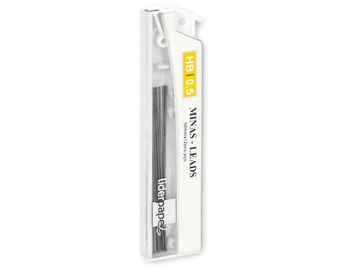 Liderpapel Minas de grafito 0,5 mm HB, 12 unidades Liderpapel Minas de grafito 0,5 mm HB, 12 unidades