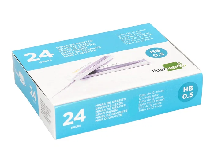 Liderpapel Minas de grafito 0,5 mm HB, 12 unidades Liderpapel Minas de grafito 0,5 mm HB, 12 unidades