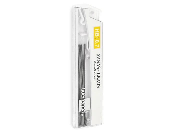 Liderpapel Minas de grafito 0,7 mm HB, 12 unidades Liderpapel Minas de grafito 0,7 mm HB, 12 unidades