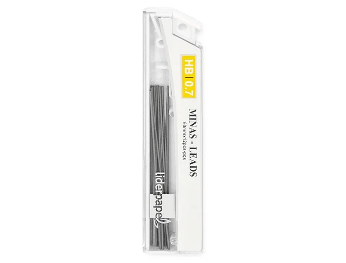 Liderpapel Minas de grafito 0,7 mm HB, 12 unidades Liderpapel Minas de grafito 0,7 mm HB, 12 unidades