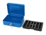 Q-connect Caja caudales 250x180x90 mm Azul con portamonedas