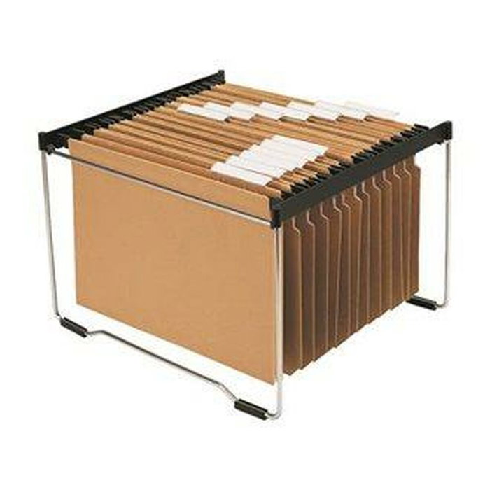 Gio Bastidor Kit Office para carpetas colgantes A4/Folio Cromado-Negro Gio Bastidor Kit Office para carpetas colgantes A4/Folio Cromado-Negro