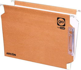 Carpeta Colgante Gio Cart.Arcon Visor Lateral V Bicolor 240G A4 Paquete De 25 (50100/50300/A10020)