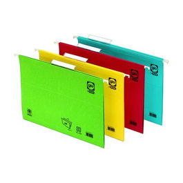 Carpeta Colgante Gio Cart.Cristal Visor Superior V Color 230G Fº Azul Paquete De 25 (42201/K20040)