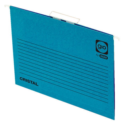 GIO BY ELBA Carpeta Colgante Visor Superior Cristal Lomo en V Azul