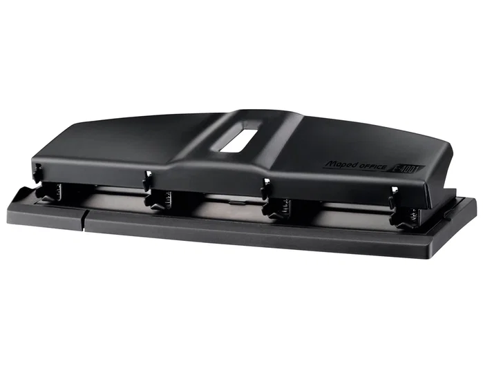 Maped Essential Metal Perforadora de 4 Agujeros Negro