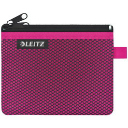 Bolsita De Viaje Leitz Wow Nylon C/Cremallera 2 Dptos. S (14X10.5) Fucsia