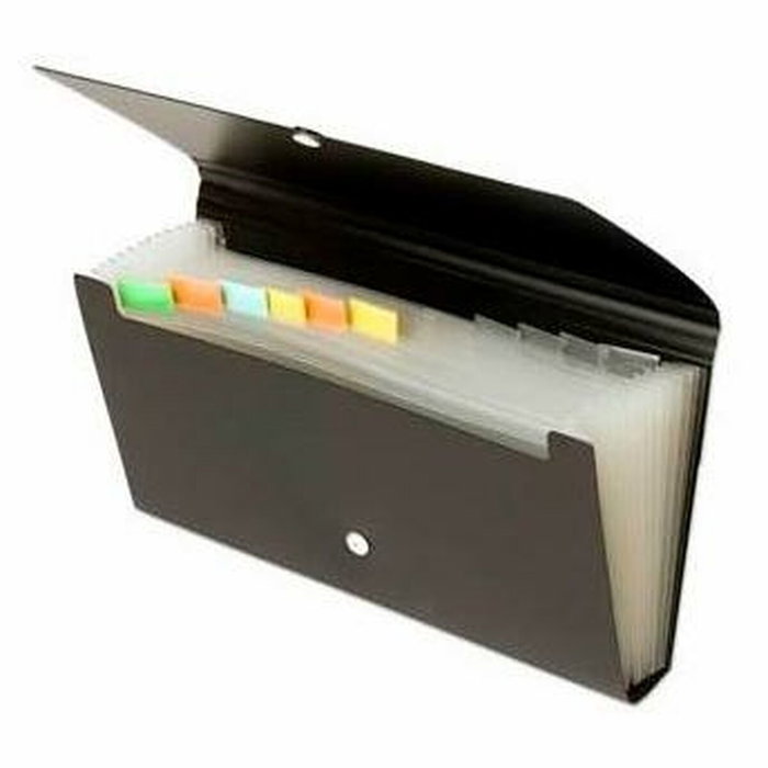 OFFICE BOX Clasificador Chequera 12 Divisiones Negro