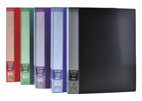 Carpeta De Anillas Office Box Pp Twill Supra A4 4 An.25Mm 5 Col.Surt. Carpeta De Anillas Office Box Pp Twill Supra A4 4 An.25Mm 5 Col.Surt.
