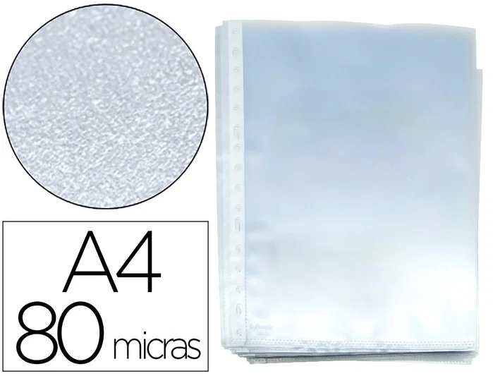 Esselte Fundas Multitaladro A4 80 Micras Piel de Naranja 16 Taladros