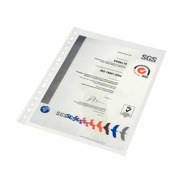 Esselte Fundas Multitaladro A4 80 Micras Piel de Naranja 16 Taladros