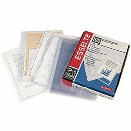 Esselte Fundas de Polipropileno Cristal 80 Micras 16 Taladros Folio