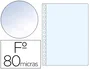 Esselte Fundas de Polipropileno Cristal 80 Micras 16 Taladros Folio