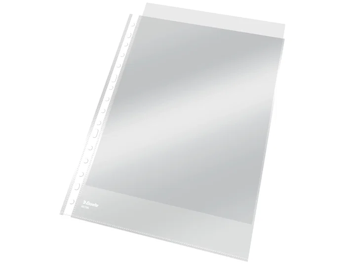 Esselte Fundas Portadocumentos A4 11 Taladros Cristal Liso 80µ