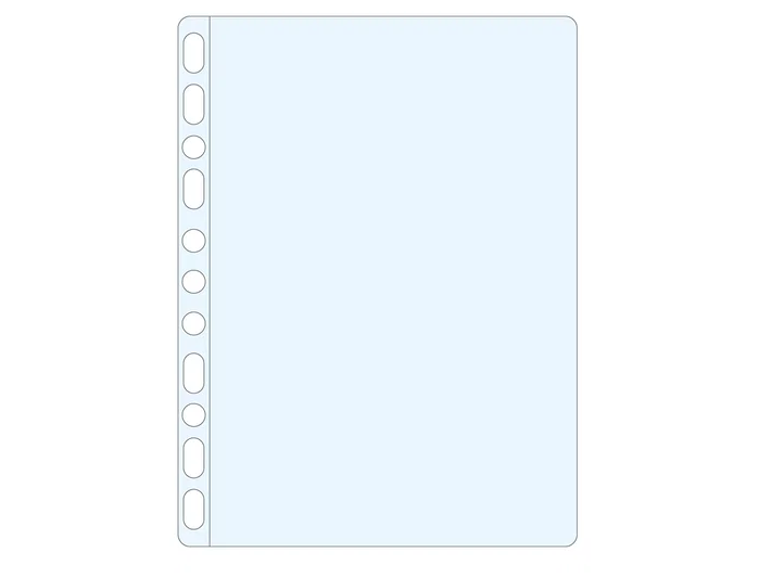 Esselte Funda Multitaladro A4 Cristal 80 Micras 11 Taladros