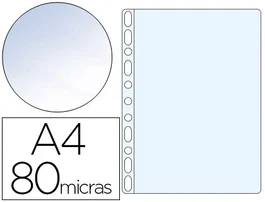 Esselte Funda Multitaladro A4 Cristal 80 Micras 11 Taladros