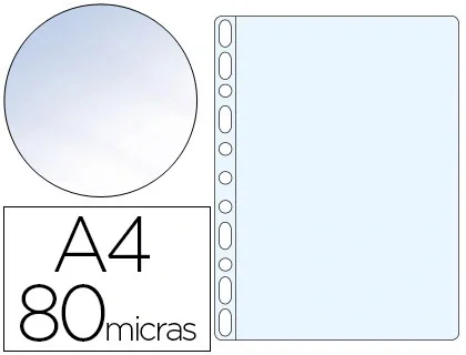Esselte Funda Multitaladro A4 Cristal 80 Micras 11 Taladros