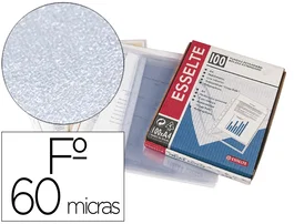 Esselte Funda Multitaladro Folio Piel de Naranja 60 mc Caja de 100 Unidades