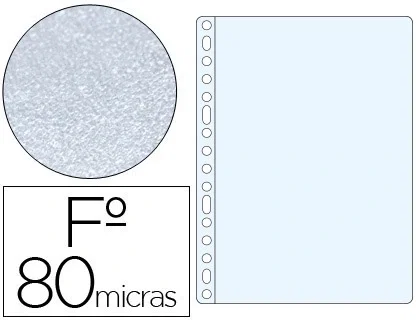 Esselte Fundas de Polipropileno 16 Taladros Piel de Naranja Folio