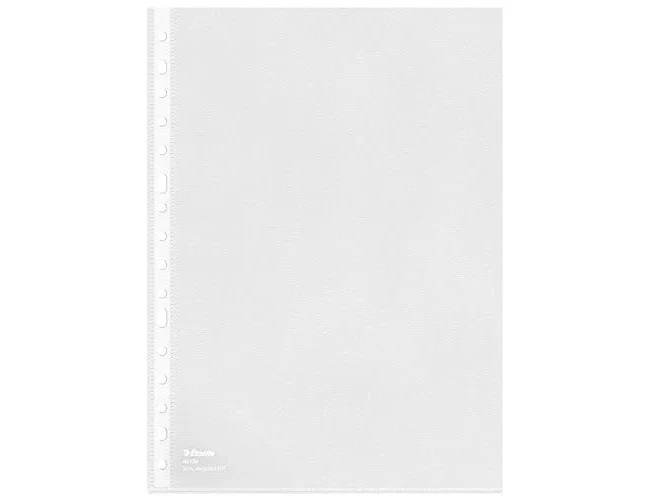 Esselte Fundas de Polipropileno Folio 16 Taladros Piel de Naranja