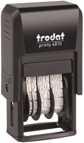 Trodat Printy 4810 Fechador con entintaje automático 3,8 mm negro Trodat Printy 4810 Fechador con entintaje automático 3,8 mm negro