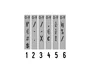 Trodat 4846 Numerador automático de 6 bandas con caracteres de 4 mm