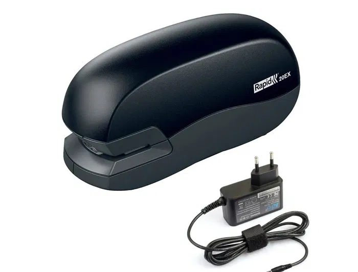 Rapid Grapadora Eléctrica 20ex - Capacidad 20 Hojas, Usa Grapas 24/6 y 26/6, Color Negro Rapid Grapadora Eléctrica 20ex - Capacidad 20 Hojas, Usa Grapas 24/6 y 26/6, Color Negro