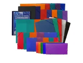 Office box Carpeta con 3 solapas y cierre elástico colores surtidos