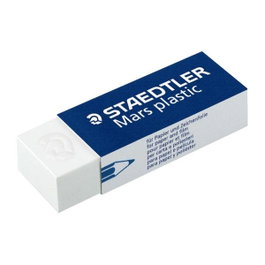 Staedtler Goma de borrar Mars Plastic blanca