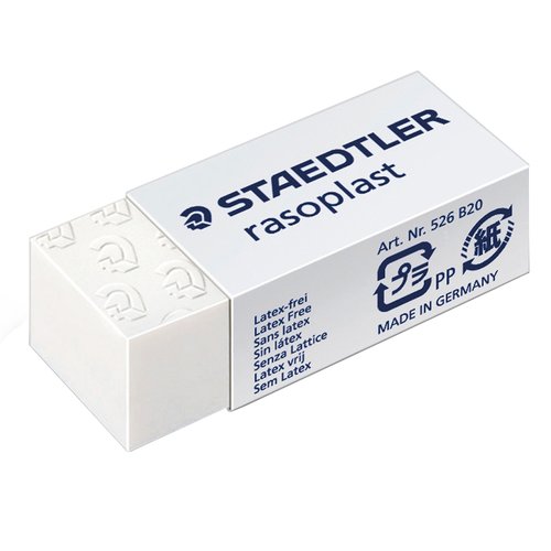 STAEDTLER Goma de borrar Rasoplast B20 para lápiz, Set de 20 unidades STAEDTLER Goma de borrar Rasoplast B20 para lápiz, Set de 20 unidades