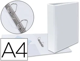 Esselte Carpeta Canguro 2 Anillas Mixtas 40mm A4 Plástico Blanca