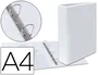 Esselte Carpeta Canguro 4 Anillas Mixtas 40mm A4 Plástico Blanca