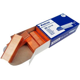 Petrus Grapas Mod.26 23-10 Cobreadas Para Grapadora 1600 - Caja De 1000-