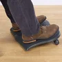 Kensington SoleSaver Reposapiés Ergonómico Negro con 3 Ángulos Ajustables (10º, 15º, 20º) - Plataforma Antideslizante 45x35 cm para Mejorar Postura y Circulación
