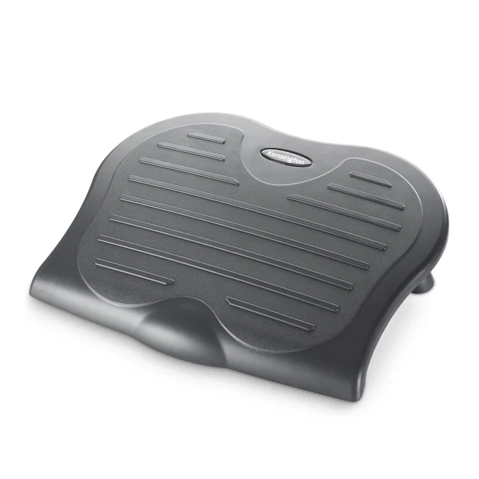 Kensington SoleSaver Reposapiés Ergonómico Negro con 3 Ángulos Ajustables (10º, 15º, 20º) - Plataforma Antideslizante 45x35 cm para Mejorar Postura y Circulación