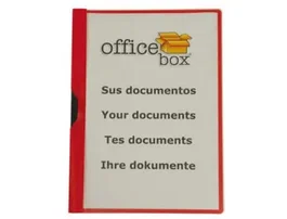 Office Box Carpeta Dossier Pinza Lateral Polipropileno Din A4, 30 Hojas, Azul Marino