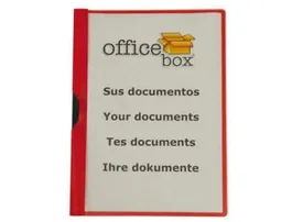 Office box Carpeta Dossier Pinza Lateral Polipropileno Din A4 Capacidad 30 Hojas Negro