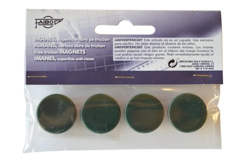Faibo 4 Imanes Redondos 20mm Verde