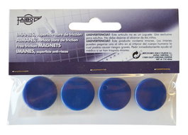 FAIBO 4 imanes redondos de 20 mm azul