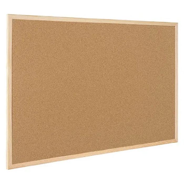 Faibo Tablón de anuncios de corcho con marco de madera 60x90 cm Faibo Tablón de anuncios de corcho con marco de madera 60x90 cm