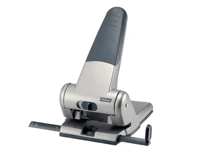 Petrus 305 Taladrador Metálico para Oficina, Capacidad 65 Hojas, Color Plata Petrus 305 Taladrador Metálico para Oficina, Capacidad 65 Hojas, Color Plata