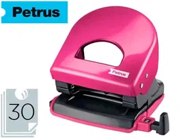 Petrus Taladrador 62 wow Fucsia Metalizado Capacidad 30 Hojas