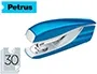 Petrus mod 635 Grapadora Azul Metalizada Capacidad 30 Hojas