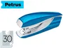 Petrus mod 635 Grapadora Azul Metalizada Capacidad 30 Hojas